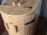 Mini sauna Linden, phito barrel sauna with steam generator, home sauna cabins - фото 1