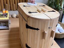 Mini sauna, phito barrel sauna with steam generator, home sauna cabins, indoor